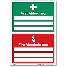 First Aiders Are Fire Marshals Are Sign - A4 1mm India | Ubuy