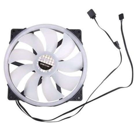 ARGB LED 200mm Fan for Quiet PC Cooling with Adjustable Color Lighting ...