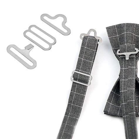 Yosoo 50 Set 3/4" Bow Tie Hardware Sets Adjustable Straps Necktie Hook ...
