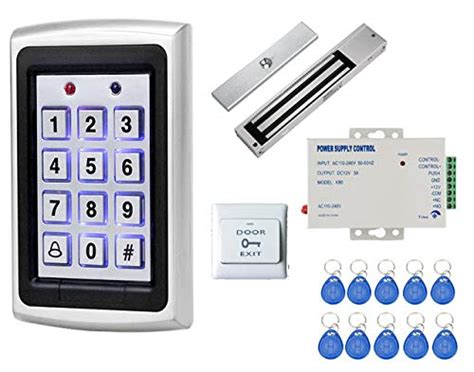 NAVKAR SYSTEMS Weatherproof RFID Pin Access Control System, EM Lock 600 ...