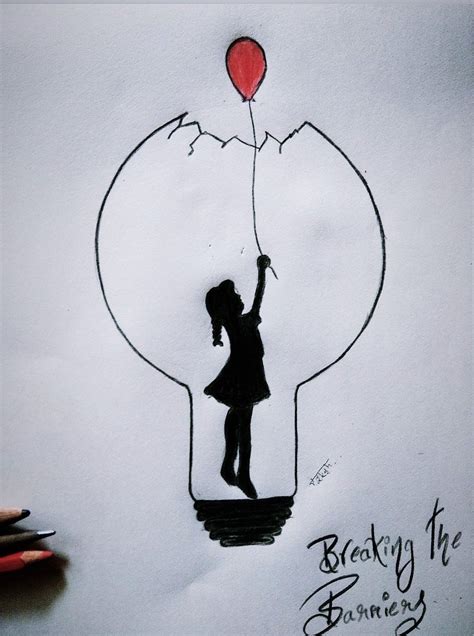 Breaking The Barriers | Book art projects, Cool pencil drawings, Diy ...