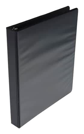 School Smart Polypropylene D-Ring View Binder, 1 Inch, Black : Amazon ...