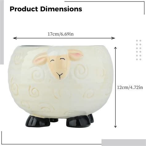 Joyibay Yarn Bowl for Crochet, Ceramic Sheep Yarn Bowl with India | Ubuy