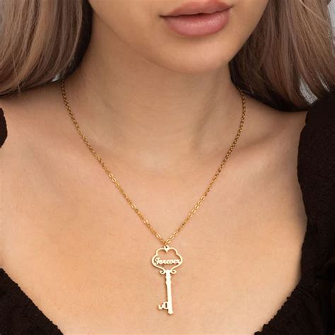 Buy Forever Key Necklace | Gold Plated – PALMONAS