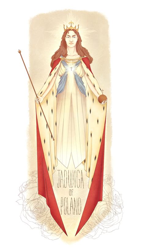 Jadwiga of Poland (1373/4-1399) Art by Aonasis...