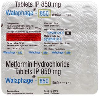 Walaphage 850 Tablet 15: Uses, Side Effects, Price & Substitutes