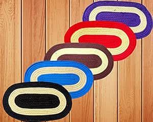 Buy Tamu mega mart Cotton Mat for Home and Offices Set of 5 Pcs Size ...