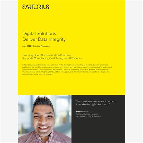 Digital solutions deliver data integrity
