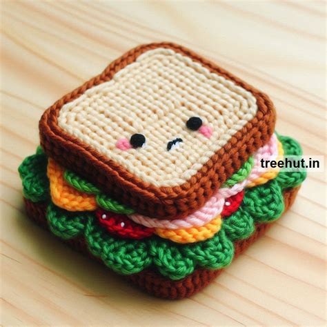 How to Crochet a Sandwich Applique and Creative Ideas for Sandwich ...