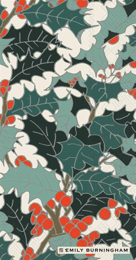 Buy Ideal Home Range 16 Count Banquet Napkins, Holly Tree Online at Low ...