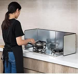 MAPPLE CREATION Splatter Screen Stainless Steel Sided Splatter Guards ...