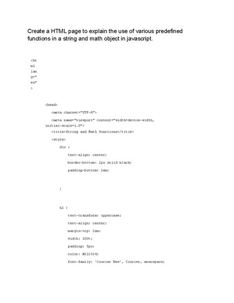 P6: String and Math Functions in JavaScript Program - Studocu