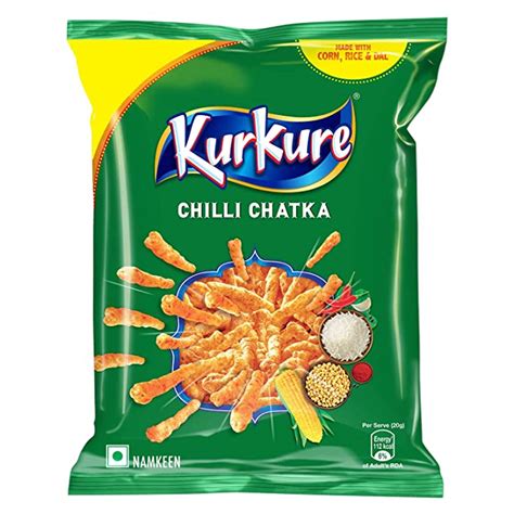Kurkure Namkeen, Chilli Chatka Pouch, 38.5g : Amazon.in: Grocery ...