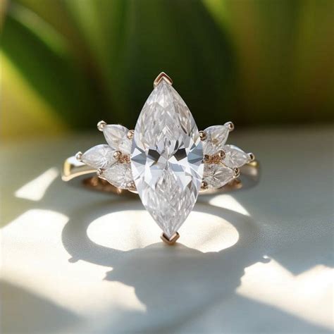 Pining Three Stone Lab Diamond Ring | Fiona Diamonds
