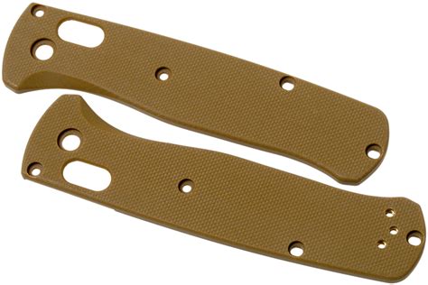 Flytanium Benchmade Bugout Scales, tan G10 | Advantageously shopping at ...