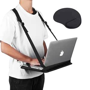 ALPHABET WONDERS Laptop Harness - Hands Free Portable Wareable Desk for ...
