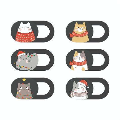 Mizi Webcam Privacy Cover Slide [6 Pack], Cute Camera Blocker Sticker ...