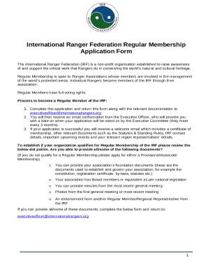IRF-Regular-Membership-Application-. ... Doc Template | pdfFiller