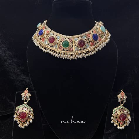 Aadina Jadau Jewellery Set – Nohea Jewels