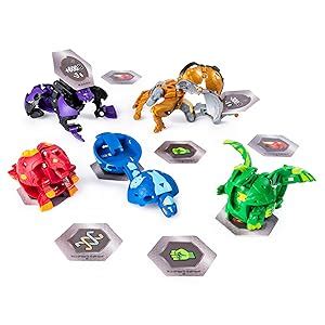 Bakugan Battle Pack 5 Pack Pyrus Maxotaur And Aquos Mantonoid ...