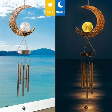 Buy LED Solar Moon Wind Chimes – Decor Just ₹ -99wholesale