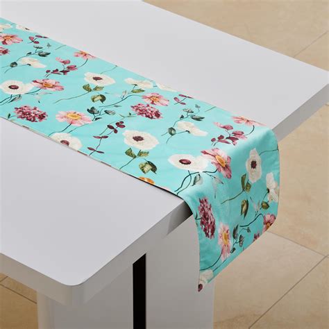 Buy Ebony Velvet Printed Reversible Table Runner from Home Centre at ...
