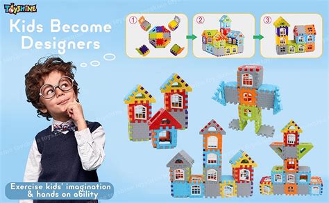 Buy Toyshine Kids House Blocks Home Building Construction Blocks ...