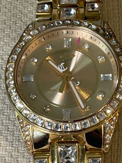 Juicy Couture Gold Plated Pavé Swarovski Stone Watch นาฬิกา Juicy ...