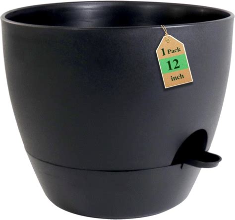 WSMKSZ 12 inch Large Self Watering Pots, Flower Plant Pots India | Ubuy