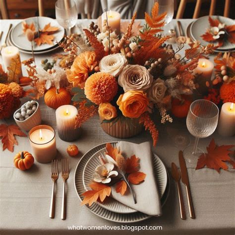 Fall Table Centerpieces Floral Arrangements