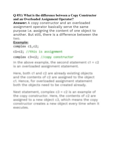 Image result for Copy Constructor Assignment Operator