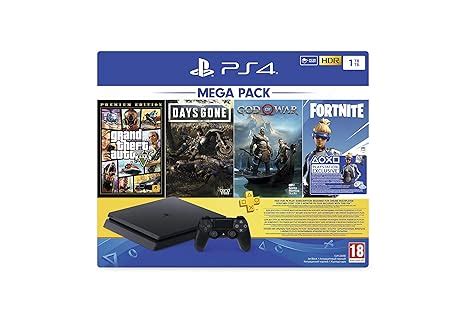 Buy PS4 1TB Slim console (Games Included : Grand theft Auto V /Days ...