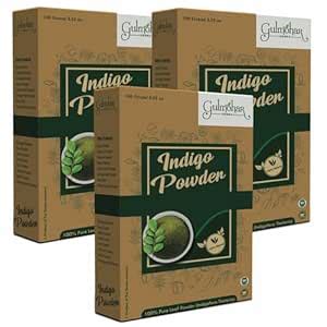 Buy Gulmohar 100% Organic Indigo Powder For Hair Care | Hair Color ...