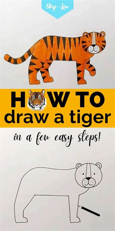 Image result for Tiger Drawing Easy