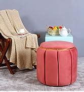ShadowKart Ottoman Pouffes for Sitting Stool for Living Room Wooden ...