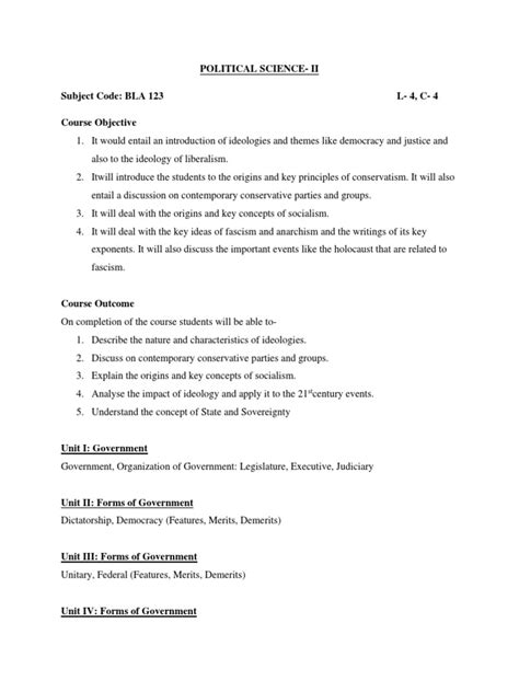 Political Science Course 的图像结果