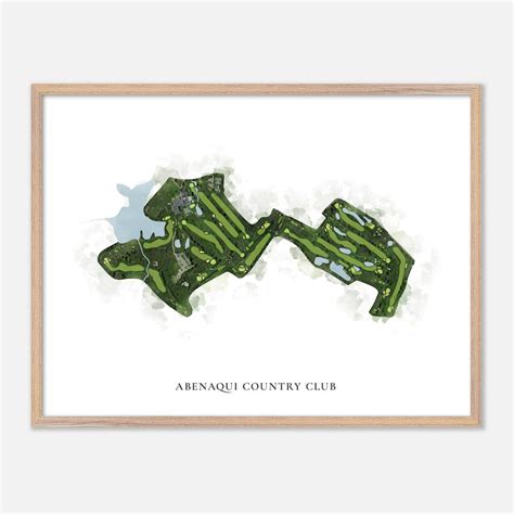 Abenaqui Country Club in Rye Beach, New Hampshire - Classic Watercolor ...
