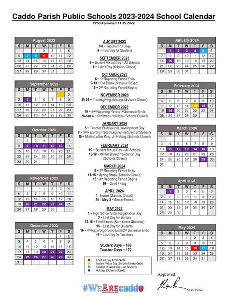 Jefferson Parish Public School Holidays