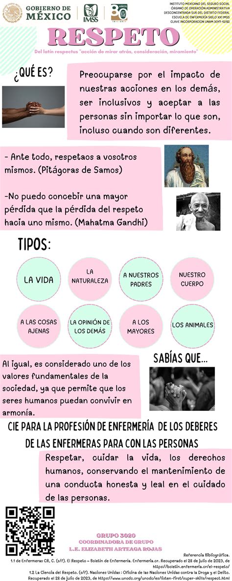 Respeto - Infografía - Al igual, es considerado uno de los valores ...