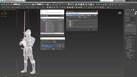 3D Medieval Knight Plate Armor holding Zweihander | 3D Molier International