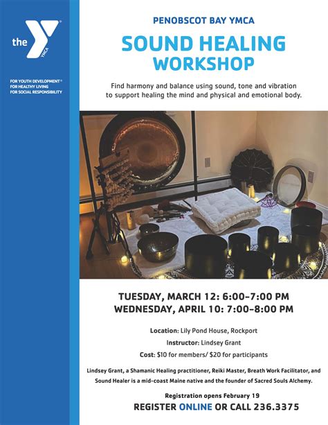Sound Healing Workshop - Penobscot Bay YMCA