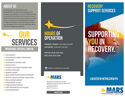 Image result for Brochure Addiction Recovery Program