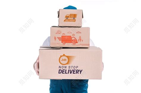 货运物流快递人物送货素材免费下载 - 觅知网