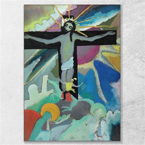 Crucified Christ Wassily Kandinsky ภาพพิมพ์บนผ้าใบแคนวาส
