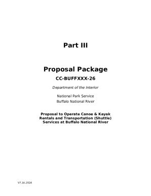Proposal Package Cc-buffxxx-26 - home nps Doc Template | pdfFiller