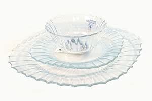 Luminarc Carina Glass Dinner Set (Clear , 18 Pc Set) : Amazon.in: Home ...