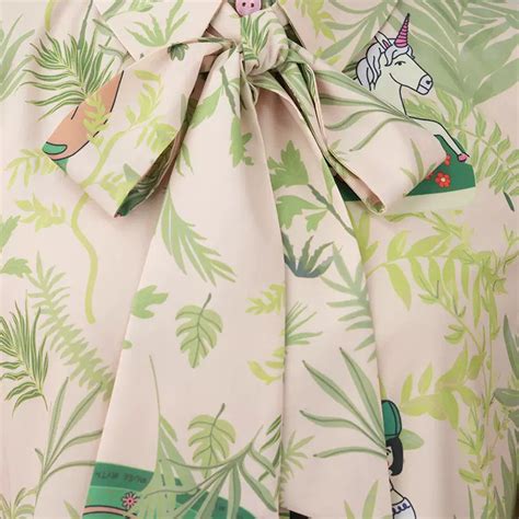 retro puff sleeve bow horse lion shirt – remulia