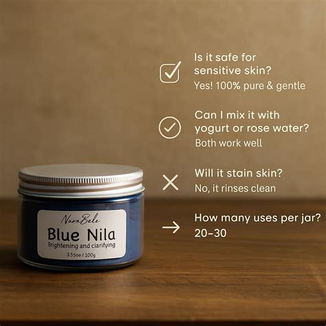 Handmade Authentic Blue Nila Powder - 100g of Pure Moroccan India | Ubuy