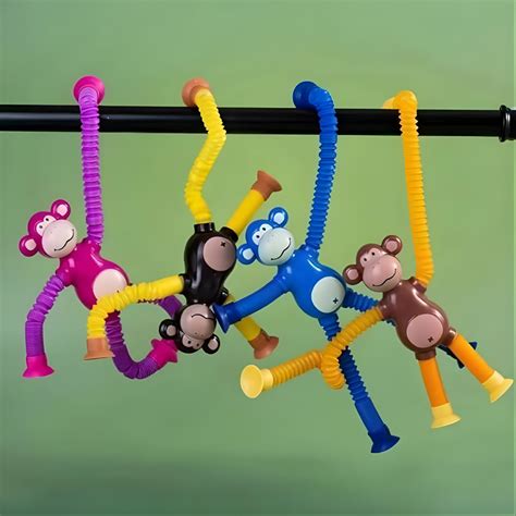 🐒 Stretchy Monkey Tube Toy – Fun Pull & Pop Sensory Play – Kids Bestie
