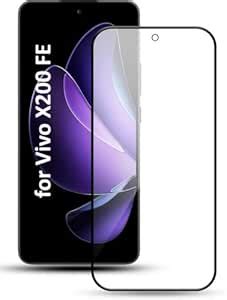 QsmQam Military-Grade Tempered Glass Compatible with Vivo X200 FE with ...